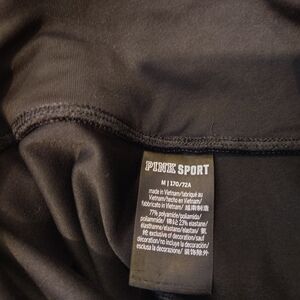 Pink Sport Black Activewear Lace Up Leggings